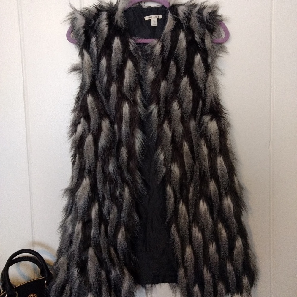Faux fur vest